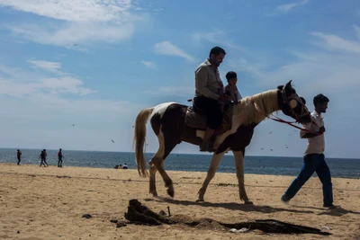 From the series 'Father and Daughter'.
Thannirubhavi Beach, Mangalore.