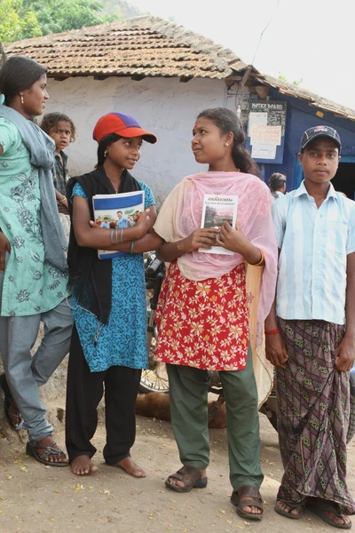 Converted children waiting for the preacher to come. Take from Vallolam ooru. 2013 