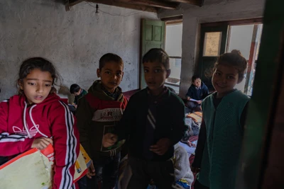 A school in Babagail village, Limber wildlife sanctuary,LoC, Baramulla/2023