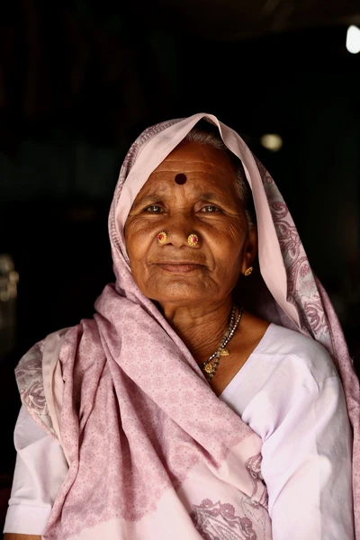 A woman lives in Kurba Basti, near Korba. 