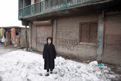 Azaan, studying in 4th level. Taken from Baramulla, an international border sharing district in Kashmir. 2016