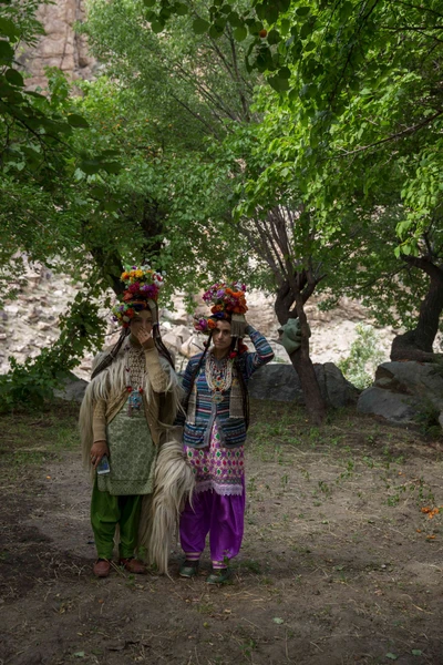 The Dogras, believed to be the descendants of Alexander the great, in occasional attires at the canonization of a renovated Buddhist temple.  At Dah village, Leh district, Ladakh. 