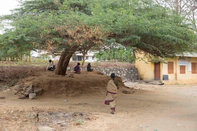 Courtyard of Govt Community Health centre. Kottathara. 2017