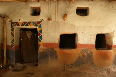 A cattle shed in Sonaj huri village 