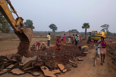 Taken five kilo meters away, somewhere, from Baripada town. 