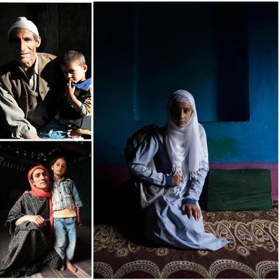 Urfi belongs to a family on the outskirts of Pahalgam, in Kashmir. Her grand father Ghulam Muhammad Sheik and his sons Shabeer and Farooq are pony drivers in Pahalgam and thats how the family is being run.