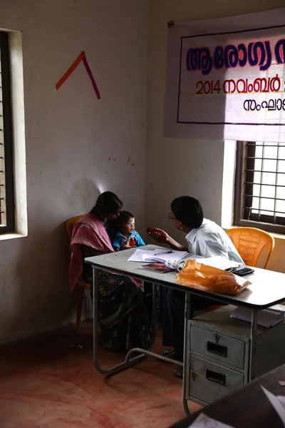 A medical camp organised in Kalkandi by an NGO. 2014 